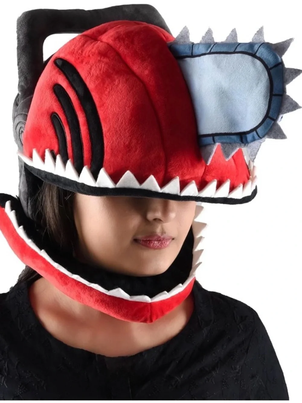 Anime Chainsaw Man Denji & Pochita Plush Hat, fits adults & kids